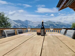Outdoor dining - Charming Chalet Doux Douze by Interhome (Nendaz)