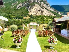 Espace banquet en plein air
