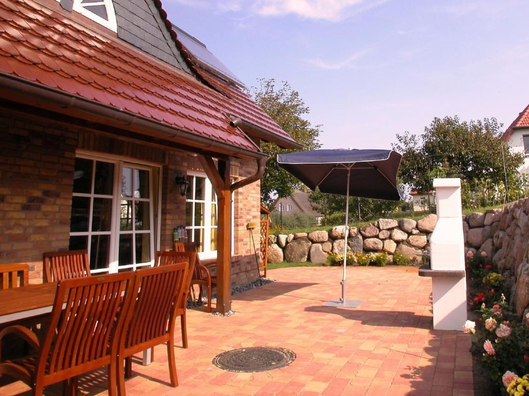 屋外ダイニングエリア