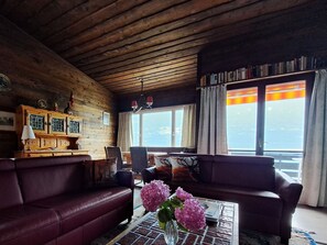 Living area - Chalet Waldmeier by Interhome (Oberried-Ebligen)