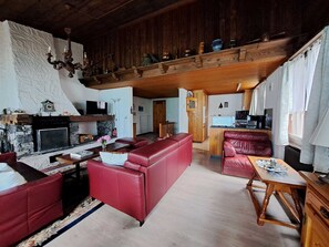 Living area - Chalet Waldmeier by Interhome (Oberried-Ebligen)