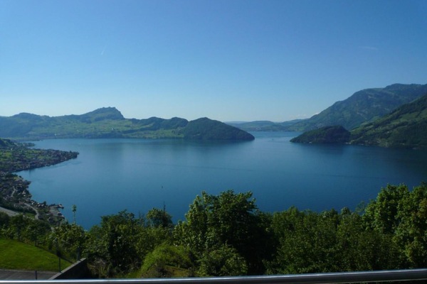 Blick von der Unterkunft