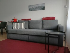 Living area - Falknis in Maienfeld mit Bergblick by Interhome (Maienfeld)