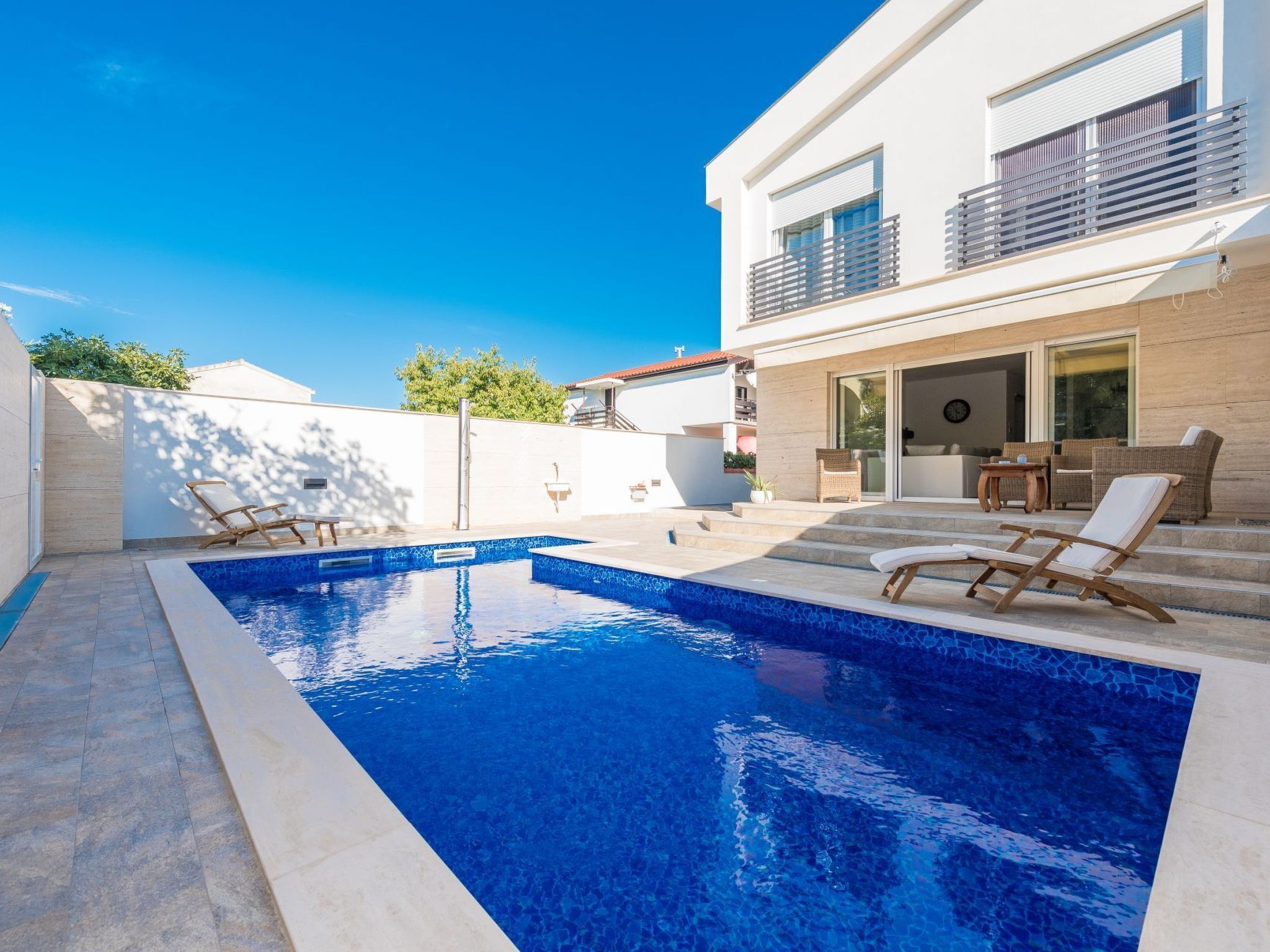 Et oppvarmet basseng