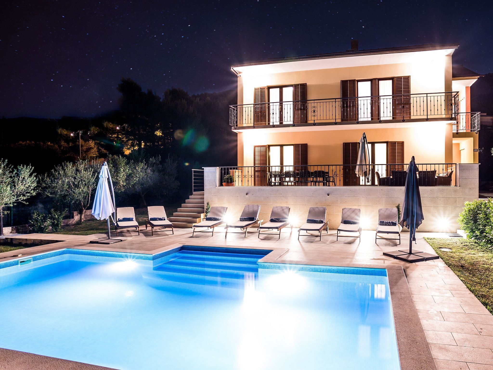 Et oppvarmet basseng