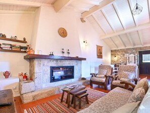 Chimenea y reproductor de DVD 