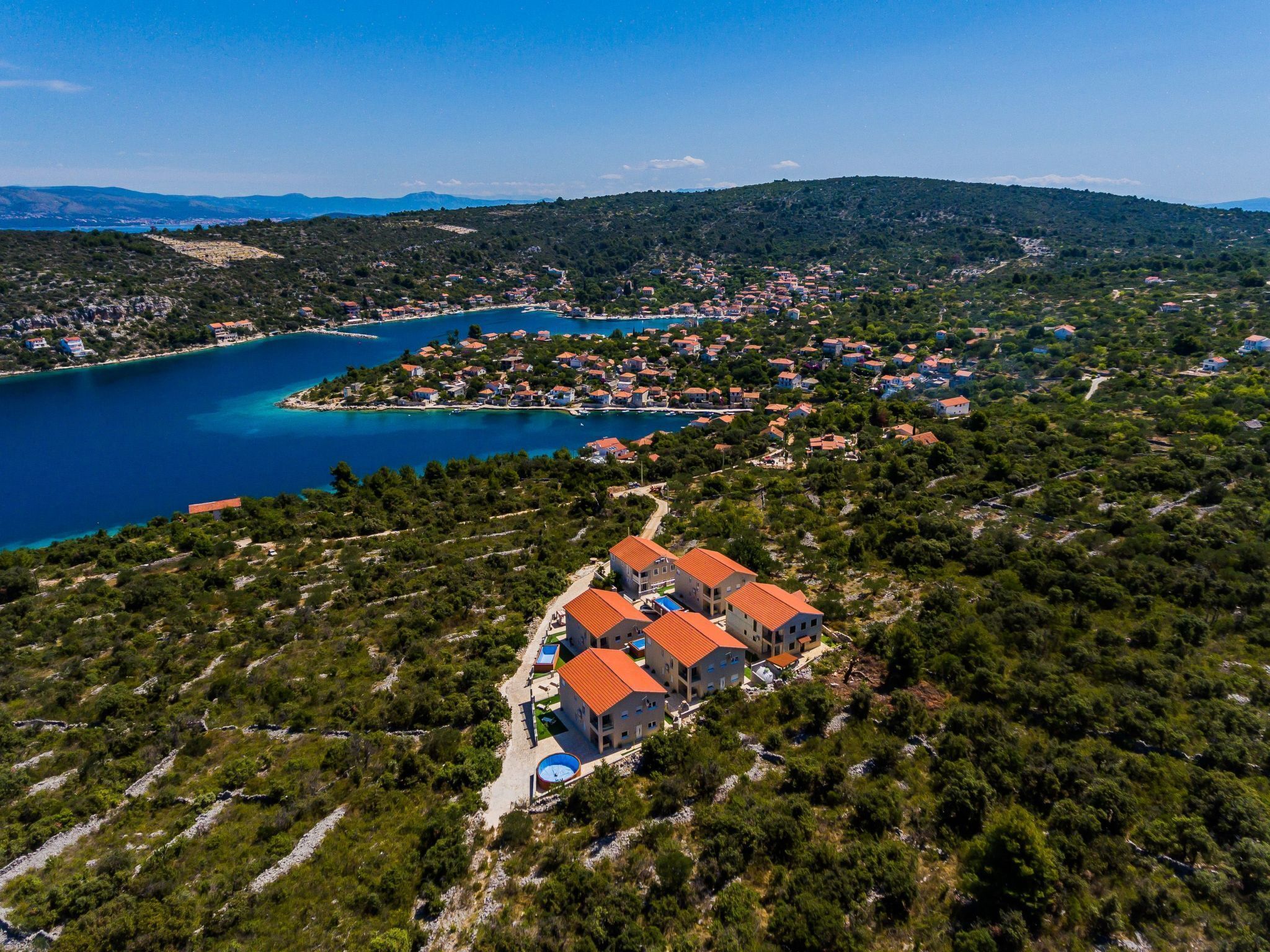 منظر من الجو على ارتفاع عالٍ