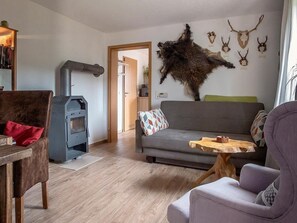 Fernseher, Kamin