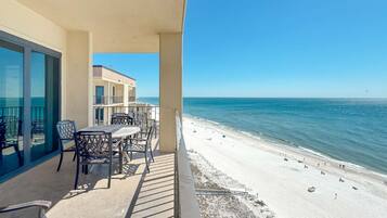 Signature Condo, 3 Bedrooms, Hot Tub, Beach View | Balcony view
