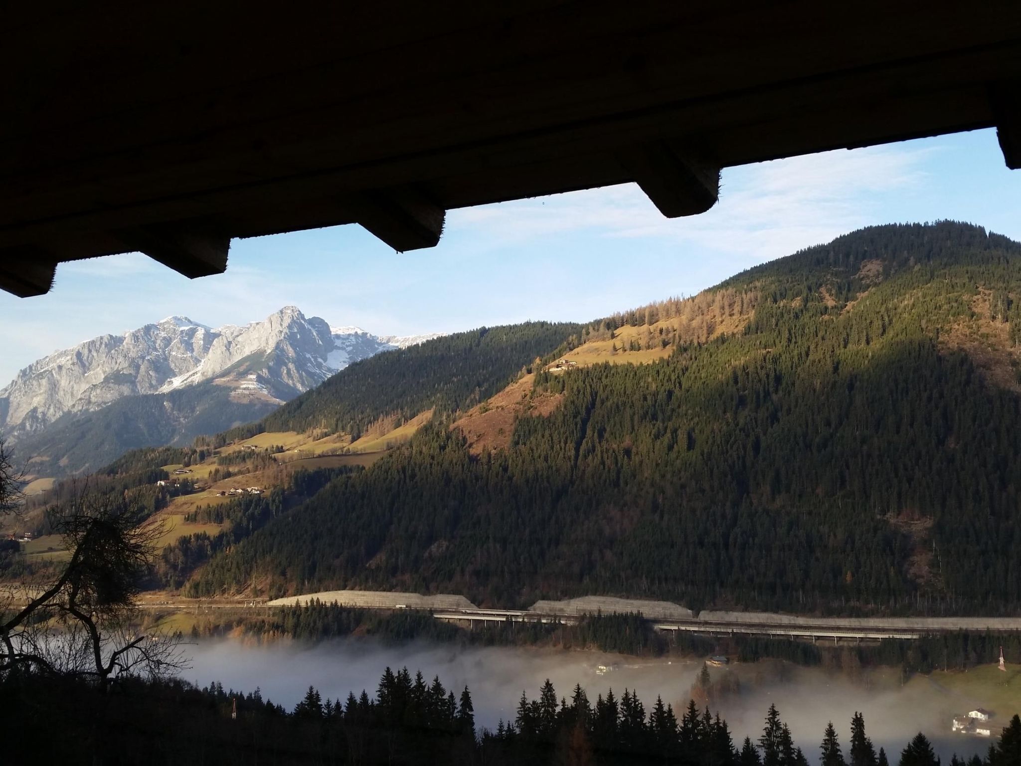 Blick von der Unterkunft