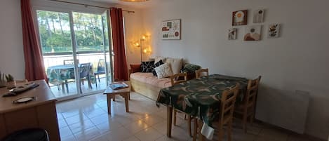 Fernseher, Tischfußball, Tischtennisplatte