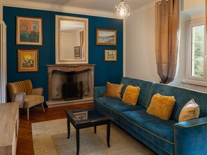 Télévision, cheminée