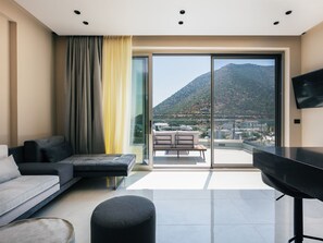 Living area - Isla Villen und Suiten Uranus Villa by Interhome (Roumeli)