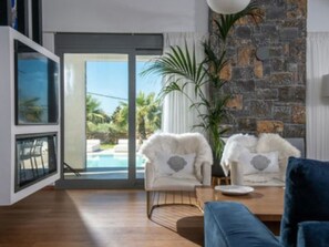 Fireplace - Luxuriös gestaltete Villa mit privatem Pool by Interhome (Analipsi-Hersonissos)