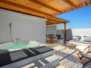 Outdoor spa tub - Armonikon Pool Villa 3 by Interhome (Faliraki)