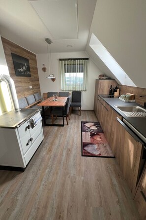 Fridge, microwave, dishwasher, cookware/dishes/utensils - Waldheimatblick by Interhome (Sankt Kathrein am Hauenstein)