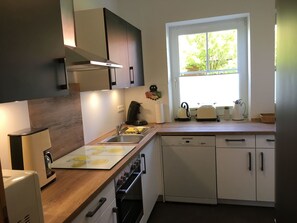 Fridge, microwave, oven, dishwasher - Familienfreundliche Ferienwohnung auf Fehmarn by Interhome (Bannesdorf)