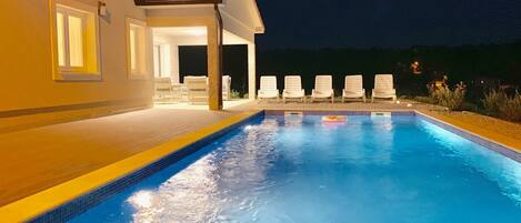 Una piscina climatizada