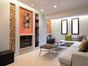 Living area - Physis Luxus-Villa by Interhome (Archangelos)