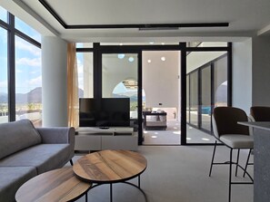 Living area - Trapezia Luxus Wohnen - Sapphire by Interhome (Kolympia)