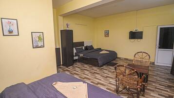King Room with Two King Beds | Premium bedding, down duvets, Select Comfort beds, in-room safe