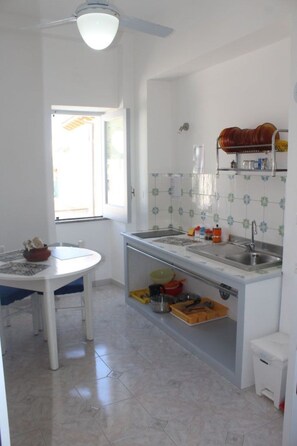 Fridge, cookware/dishes/utensils - Wohnung 'Ciaola' mit eigener Terrasse by Interhome (Eolie Lipari)