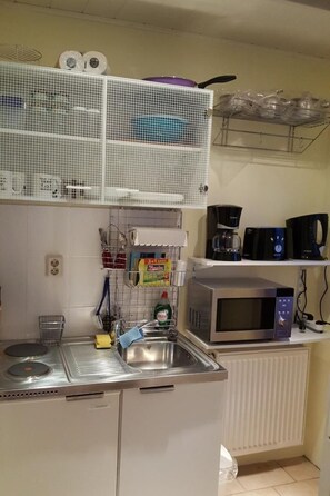 Fridge, microwave, cookware/dishes/utensils - Hochsitz by Interhome (Quedlinburg)