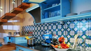 Fridge, oven, dishwasher, cookware/dishes/utensils - Luna rossa charmantes Haus by Interhome (Castel di Tusa)
