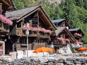 Terrace - Chalet "Borgo Walser Testa 3" by Interhome (Macugnaga)