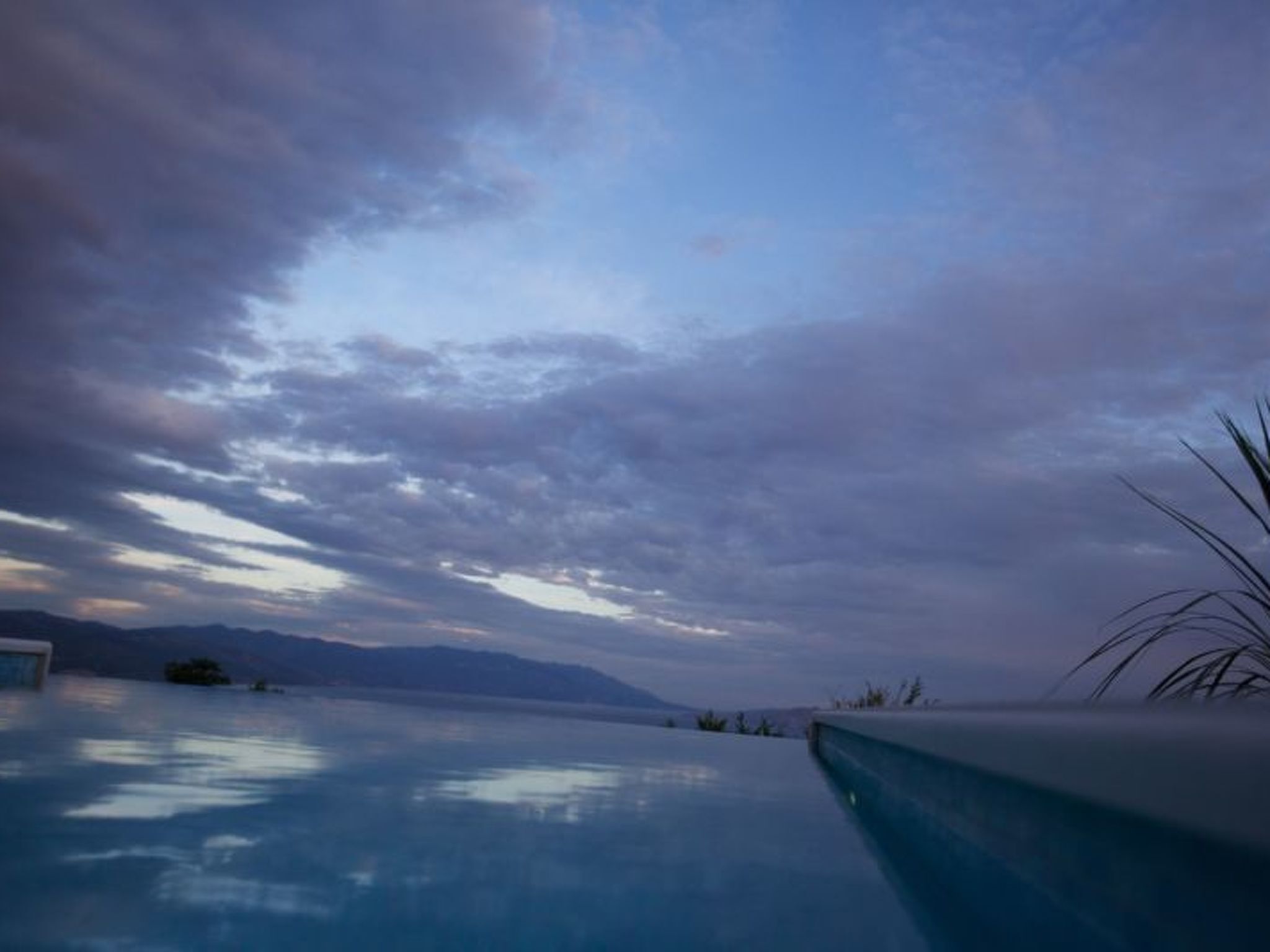 Una piscina riscaldata