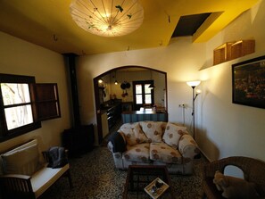 TV, fireplace, DVD player