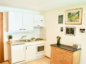 Fridge, oven, cookware/dishes/utensils - The Green Room by Interhome (Celerina)