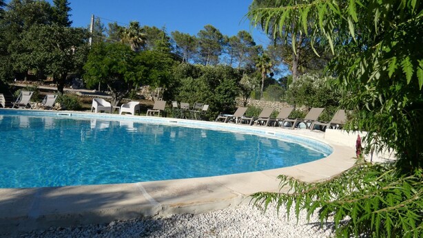 A heated pool
