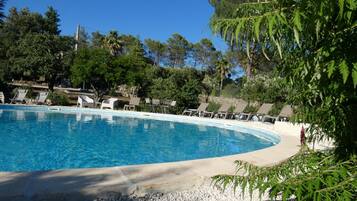 Een verwarmd zwembad