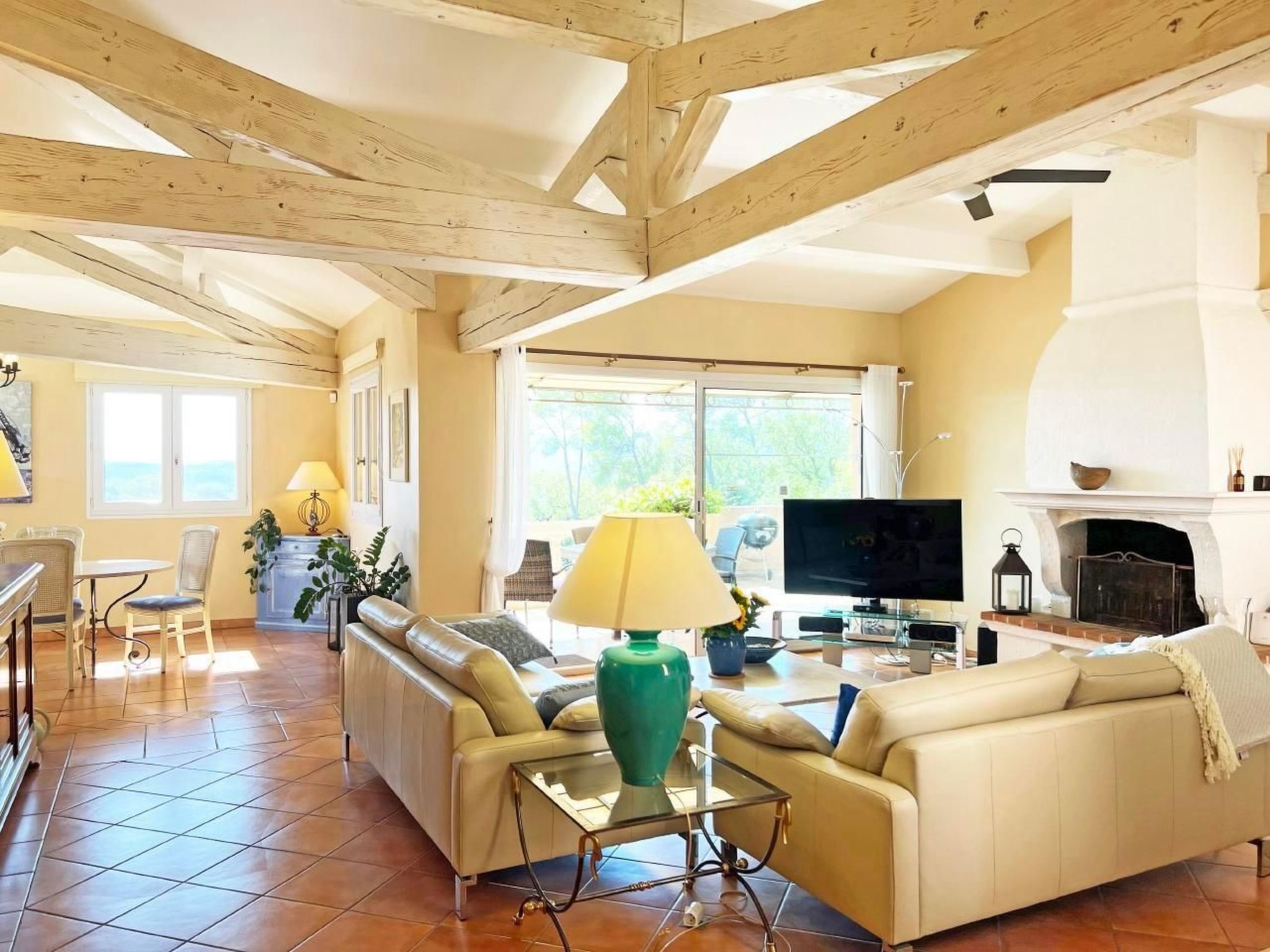 TV, fireplace, DVD player