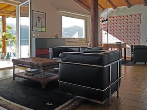 TV, fireplace - Casa Leula 2 1/2 Zimmerwohnung by Interhome (Ronco sopra Ascona)