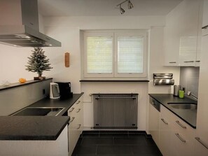 Fridge, oven, dishwasher, cookware/dishes/utensils - mountain view by Interhome (Saas-Fee)