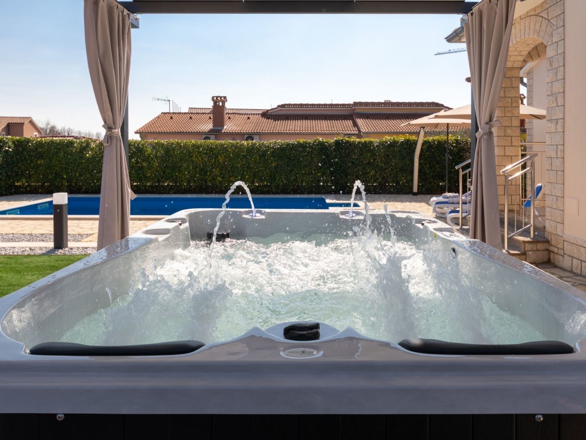 Idromassaggio all'aperto