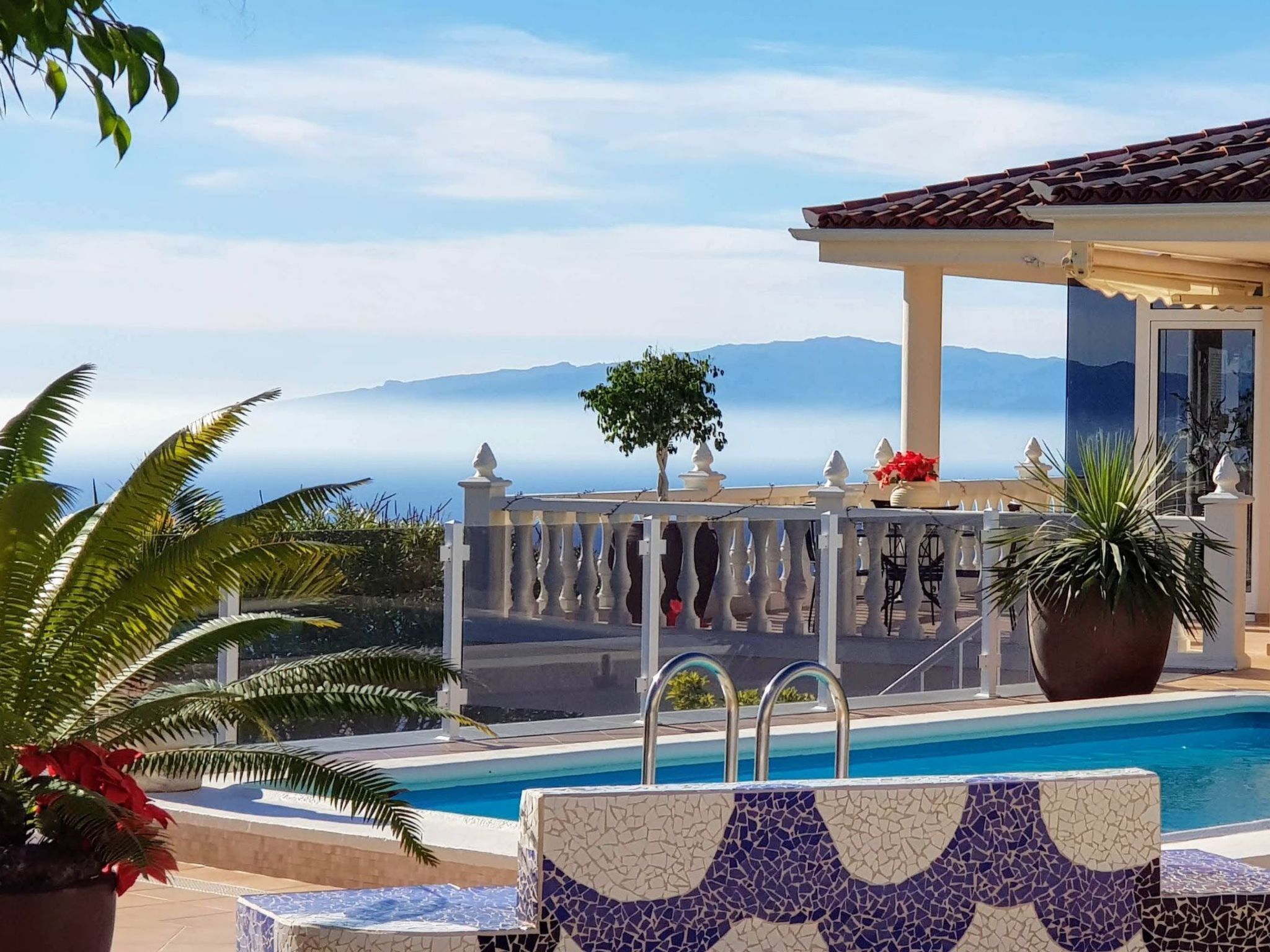 A heated pool