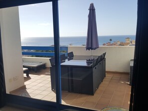 Outdoor dining - Wunderschöne Wohnung 5 Personen Super Meerblick by Interhome (Manilva)