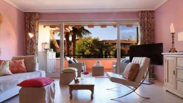 Télévision, cheminée