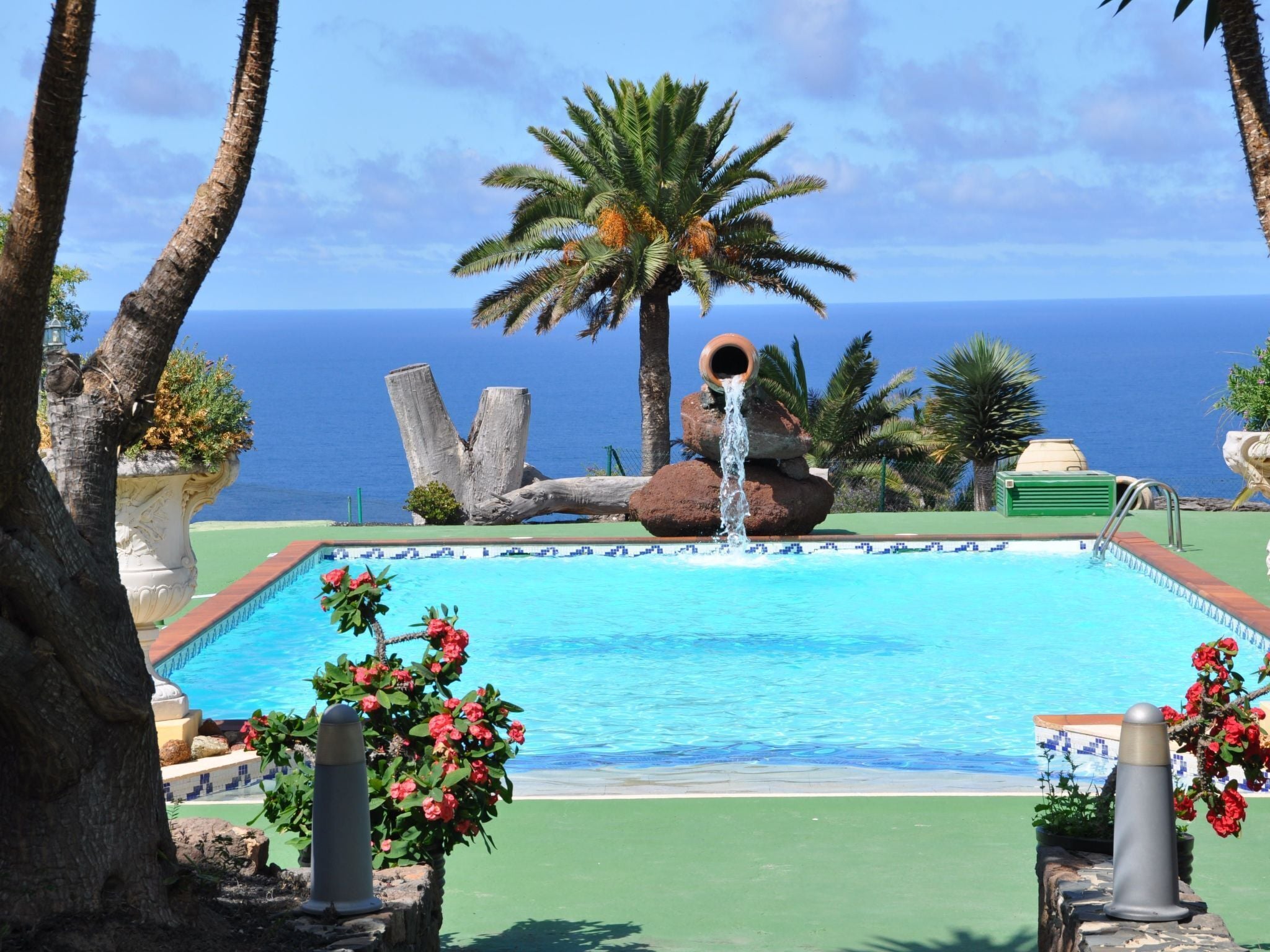 Una piscina riscaldata