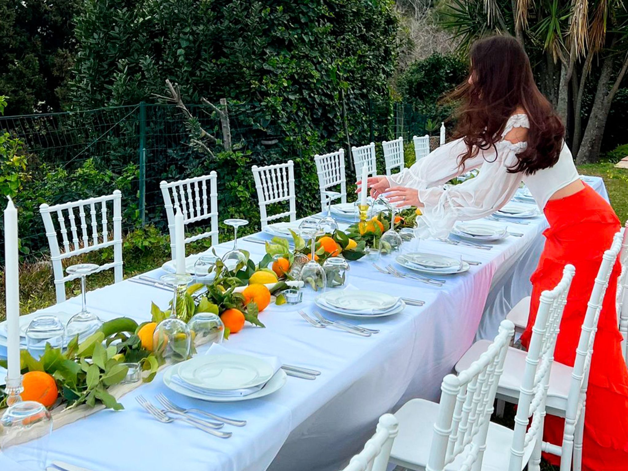 Außenbereich für Bankette