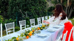 Outdoor banquet area - Villa Tommaso Maruggi Jacuzzi und privater Pool by Interhome (Alcamo)