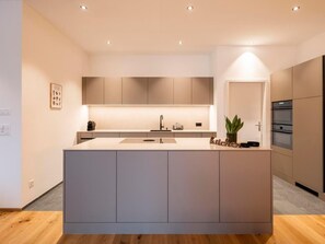 Fridge, oven, dishwasher, cookware/dishes/utensils - Casa Riva by Interhome (Laax)