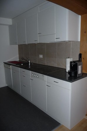 Fridge, oven, dishwasher, cookware/dishes/utensils - Apartment Saturn by Interhome (Sörenberg)