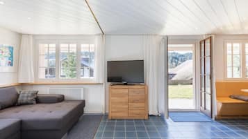 Télévision, cheminée