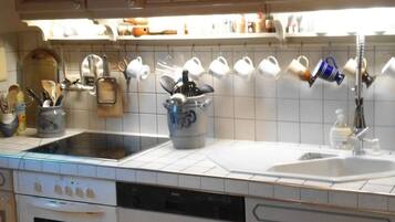 Kühlschrank, Ofen, Geschirrspüler, Kochgeschirr/Geschirr/Besteck