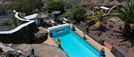 A heated pool