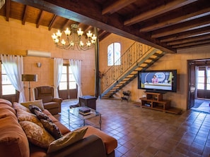 Living area - Finca mit Tennisplatz und Schwimmbad by Interhome (Binissalem)